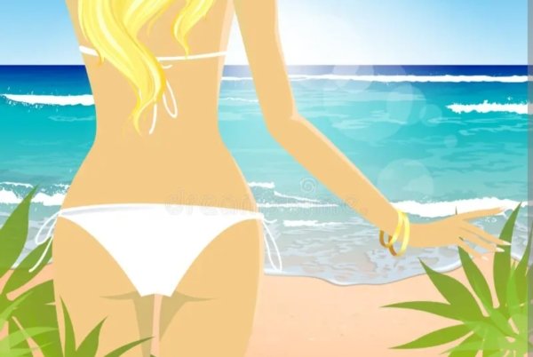 Sensual Beach Tease
